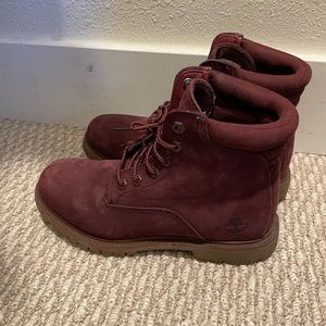 Maroon timberlands!